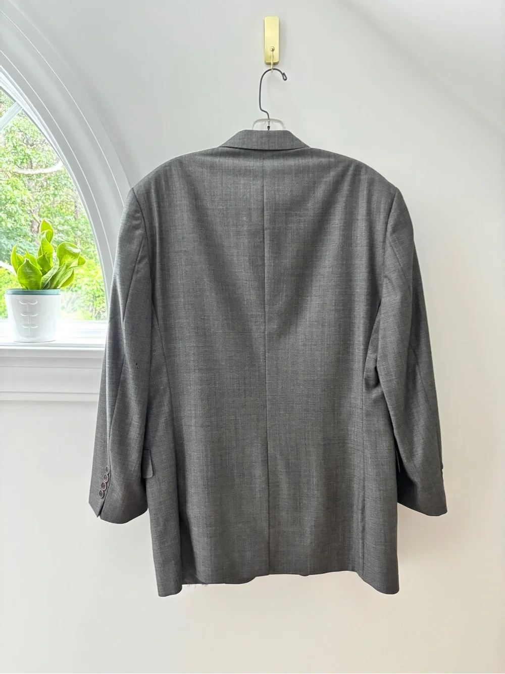 Brooks Brothers Gray Italian Wool Blazer Sport Coat Jacket 41R Classic Office